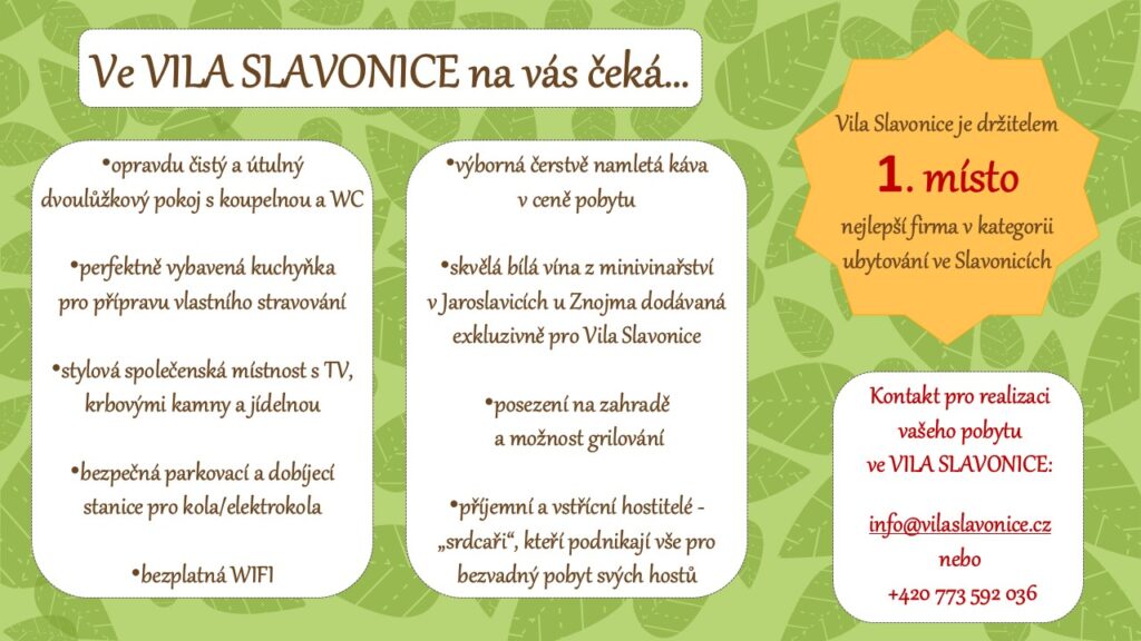 Dárkový poukaz Vila Slavonice